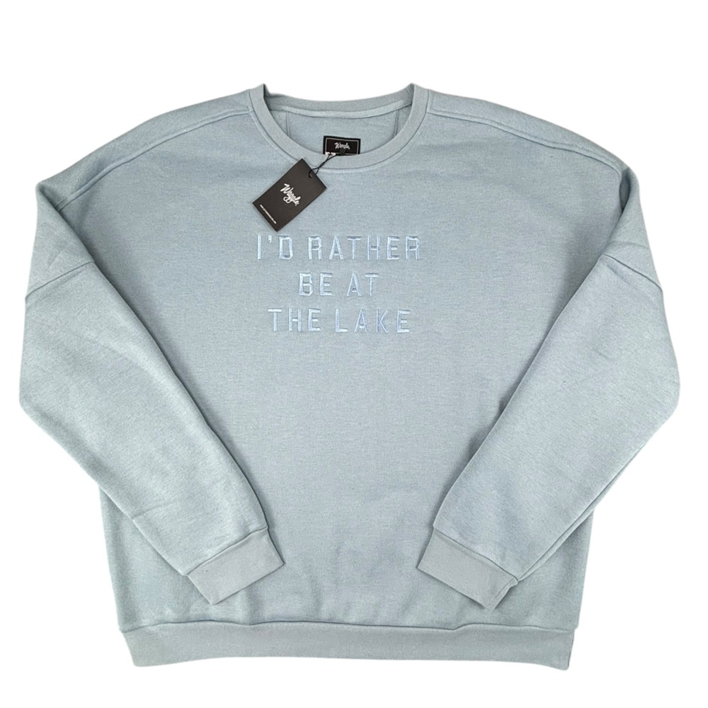 NWT- Waggle- I’d Rather Be At The Lake Sweatshirt- XXL